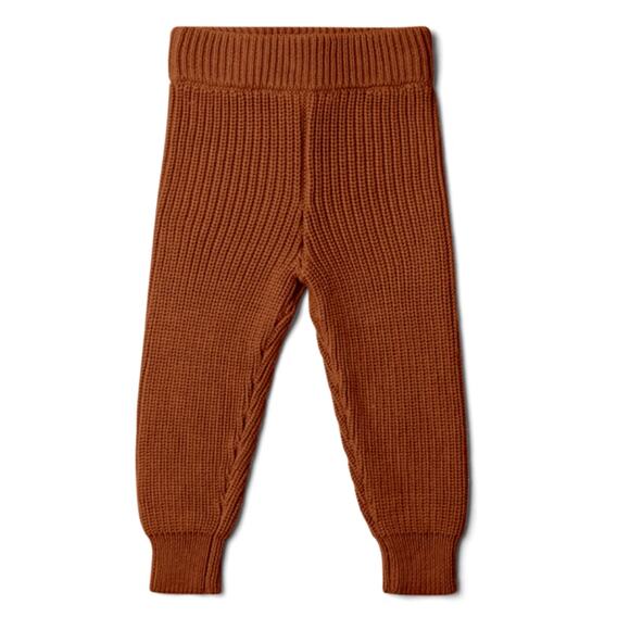 Goumi Organic Cotton Knit Baby Pants, Clay NWT 3-6 months - Picture 1 of 2